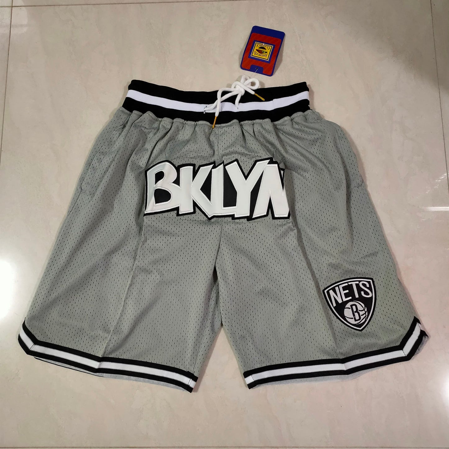 Nets Grey Pocket Shorts