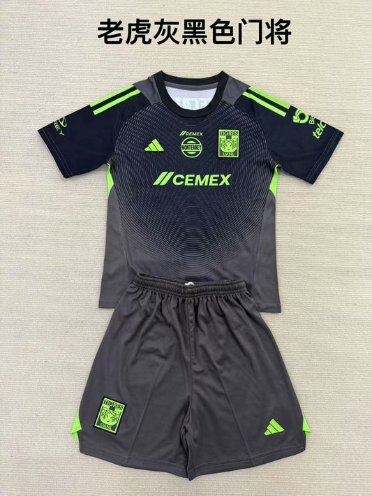 25/26 Tigres Grey Black Goalkeeper[ Adults # Kids]