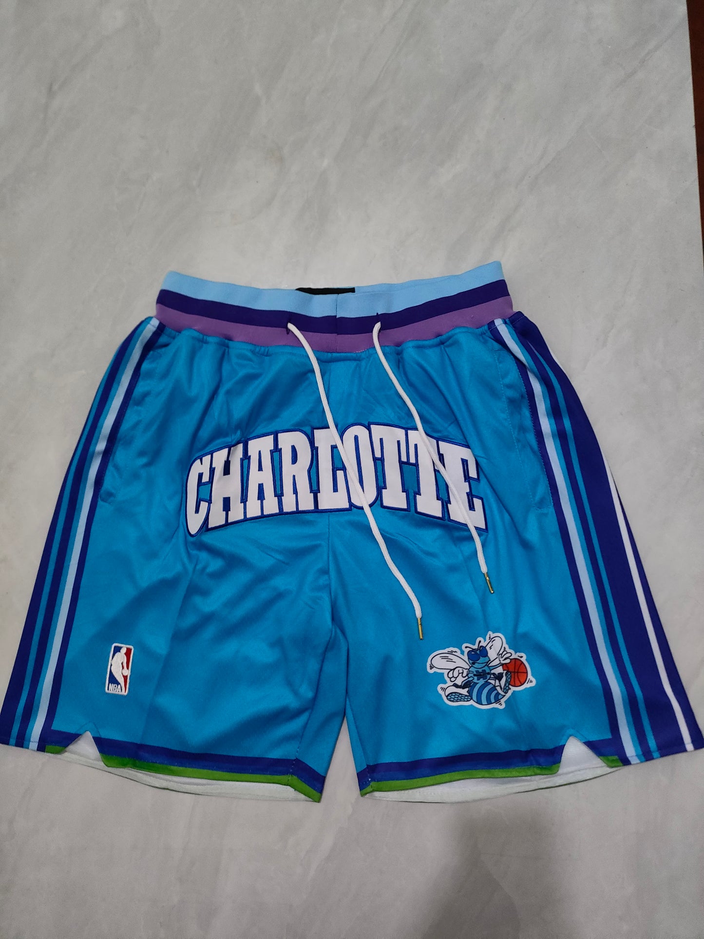 NBA Hornets Classic Blue Pocket Shorts S-XXL