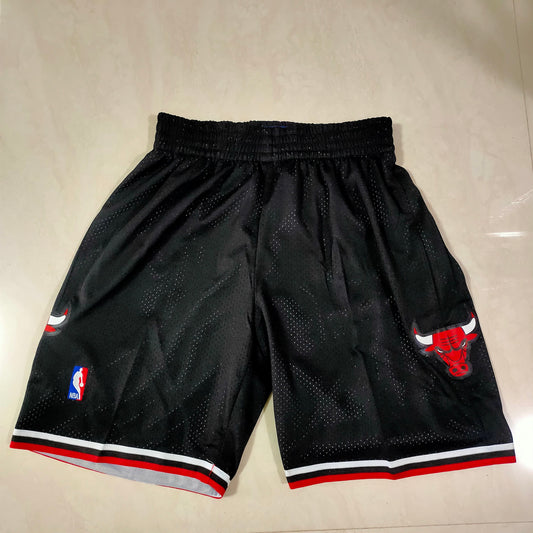 Bulls Black Vintage Mesh Shorts