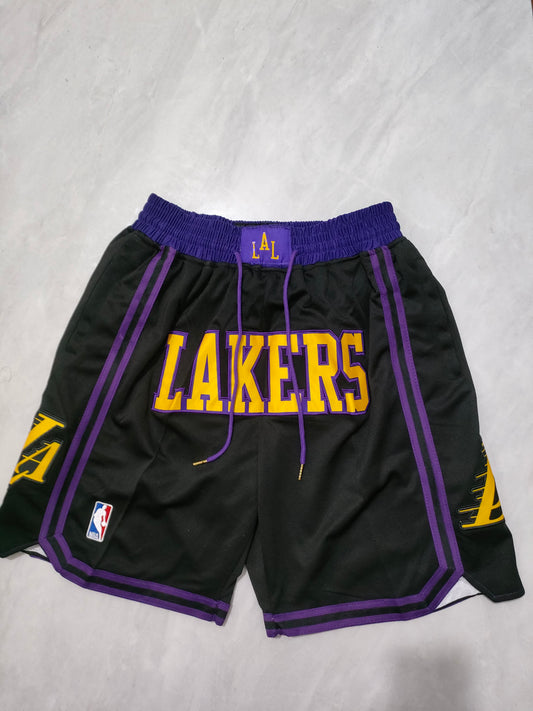 NBA Lakers Black 24 Season City Edition Pocket Shorts