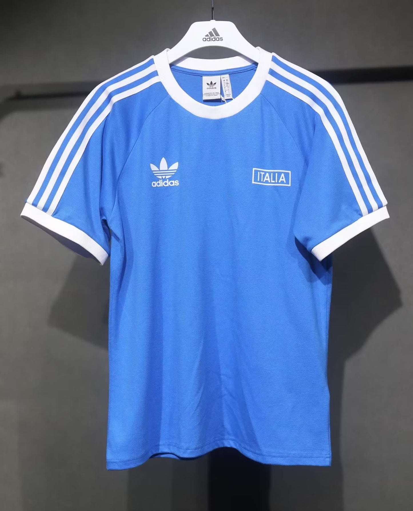 24/25 Italy Blue Vintage Cotton T-shirt S-XXL