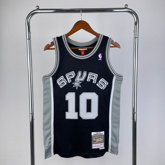 MN Heat Pressed Vintage Jersey: SW Spurs 1993/94 Black 10 Rodman