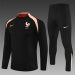 /26 France Black Half Pull Training Suit (Adults&amp;Kids)7