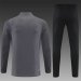 /26 Barcelona Grey Half Pull Training Suit Yupoo Soccer Jerseys (Adults&amp;Kids)7