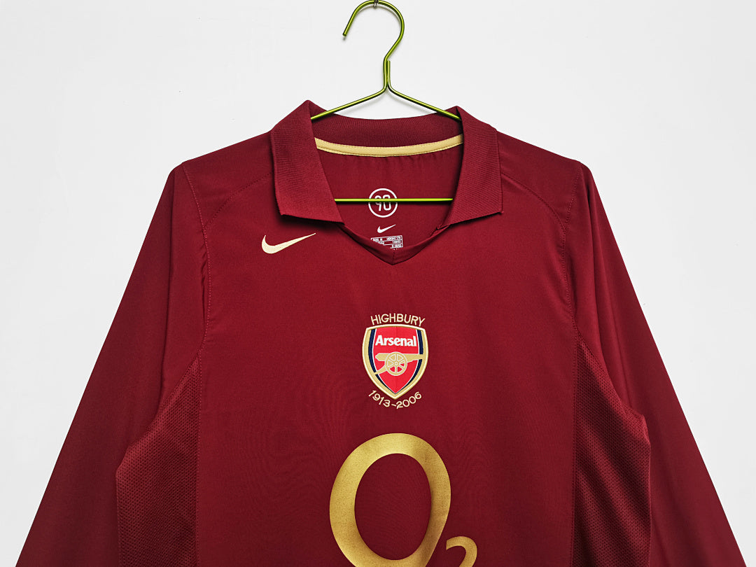 Retro 2005/06 Arsenal home long-sleeved shirt S-XXL6