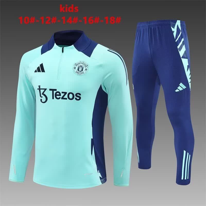 24/25 Kids # Manchester United Hu Blue Size 10-18