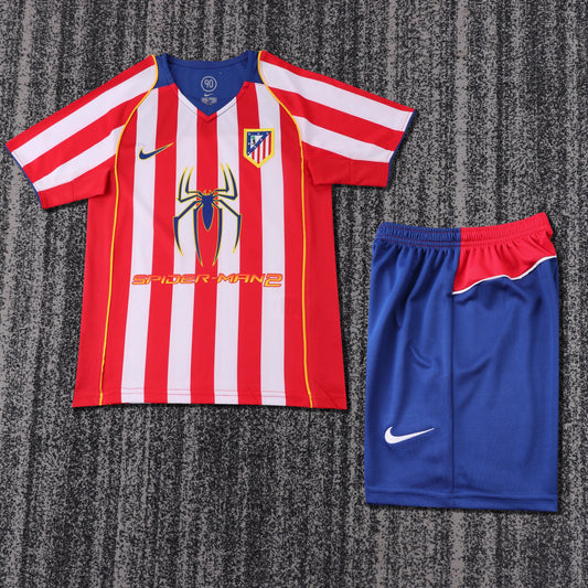 Retro Kids 2004/05 Atletico Madrid home Size16-28