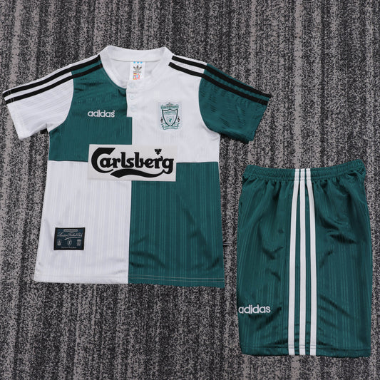 Retro Kids 1995/96 LVP away football Jersey&amp;Size16-28