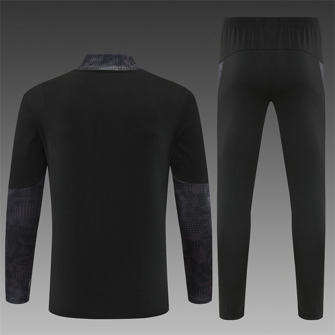 /26 AC Milan Black Half Pull Training Suit (Adults&amp;Kids)7