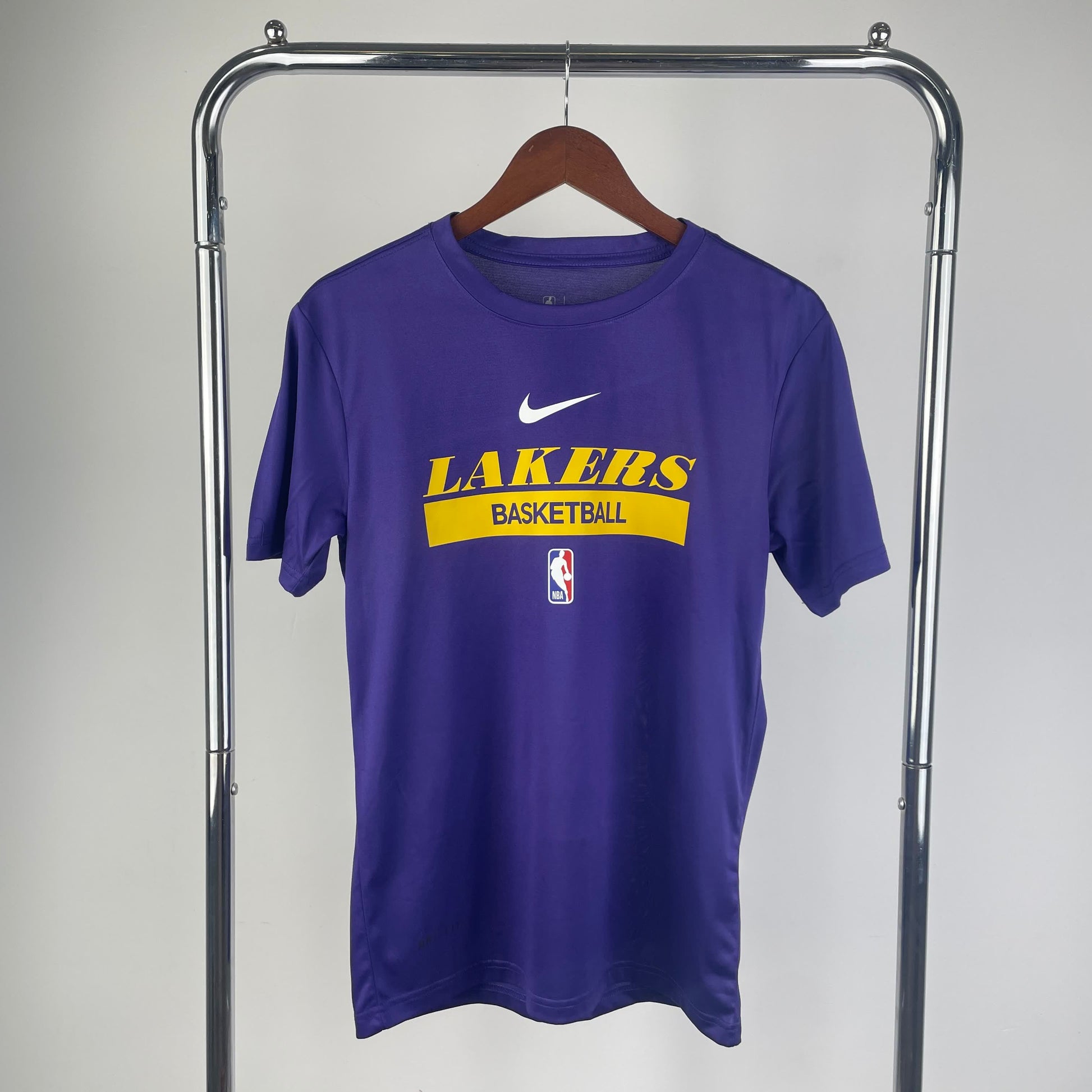 23 Season Lakers Purple Training Quick Dried T-shirt Short Sleeve