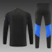 /26 Manchester United Black Half Pull Training Suit (Adults&amp;Kids)7