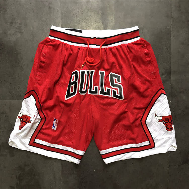 Bulls JUST DON Co branded Pants Red