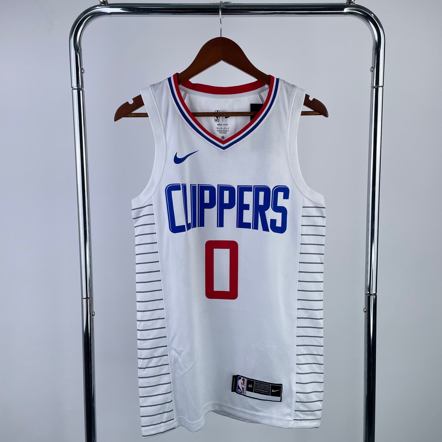 Clippers Limited White Number 0 Westbrook
