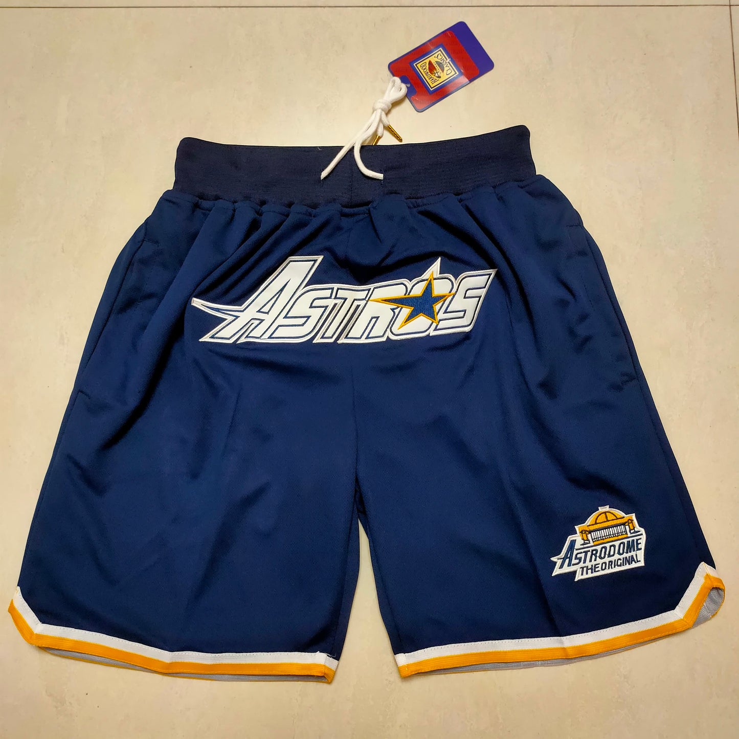 Baseball Astros Deep Blue Pocket Shorts