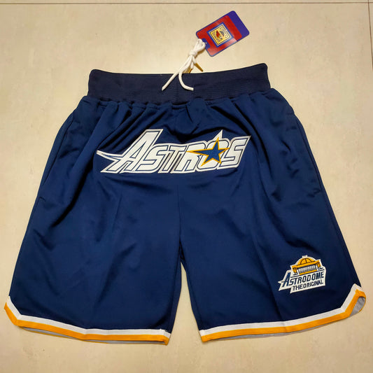 Baseball Astros Deep Blue Pocket Shorts