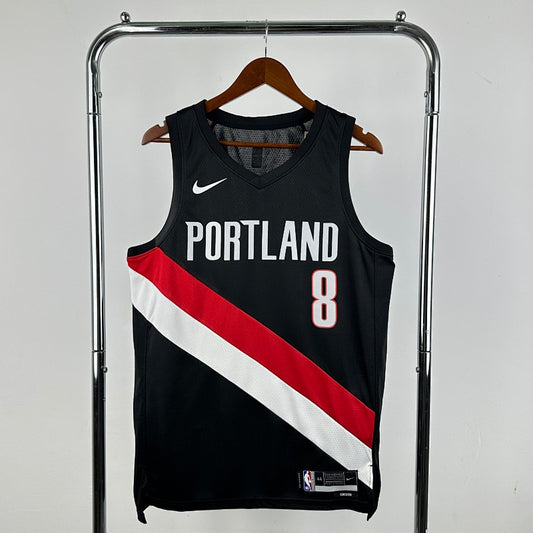 season Portland Trail Blazers away black 8 # Avdija NBA jersey S-XXL6
