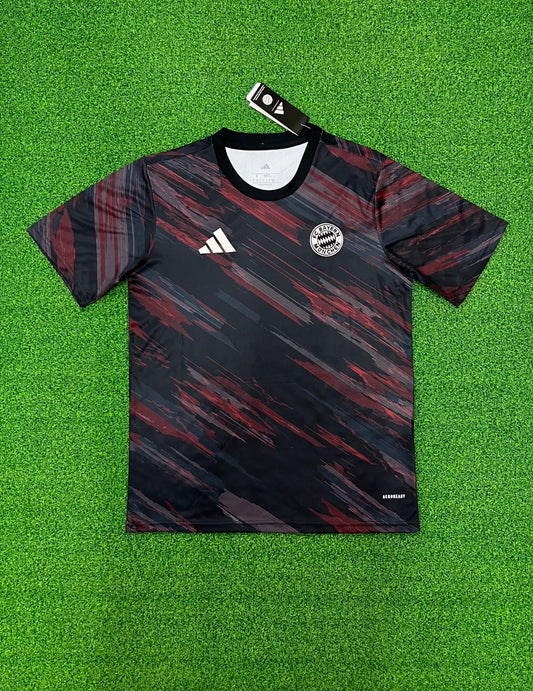 25/26 Bayern Red and Black Training Suit S-XXL