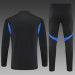 /26 Manchester United Black Half Pull Training Suit (Adults&amp;Kids)8