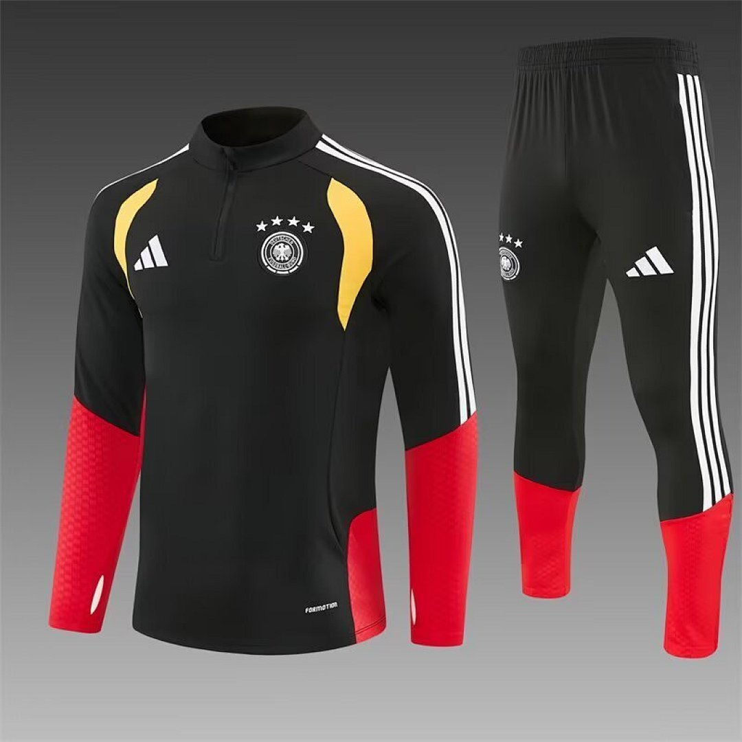 /27 Germany Black Half Pull Training Suit Yupoo Soccer Jerseys (Adults&amp;Kids)8