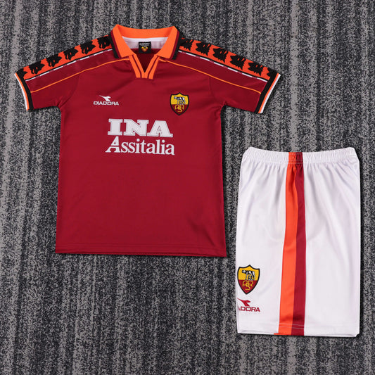 Retro Kids 1998/99 Roma home size: 16-28