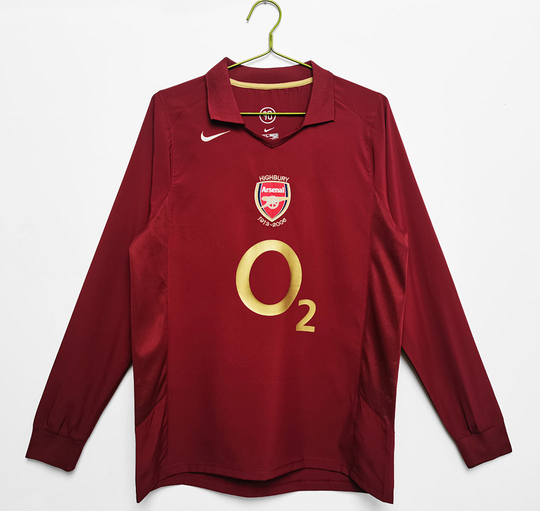 Retro 2005/06 Arsenal home long-sleeved shirt S-XXL6