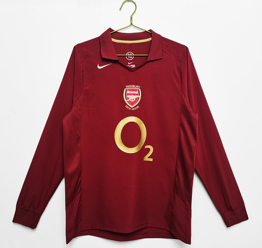 Retro 2005/06 Arsenal home long-sleeved shirt S-XXL6
