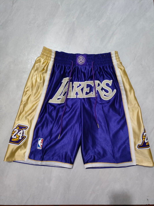 NBA Lakers Purple Kobe Hall of Fame Pocket Shorts