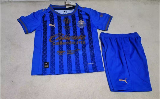 2026/27 Kids Chivas Guadalajara 2nd away Yupoo Soccer Jerseys&amp;Size 16-28