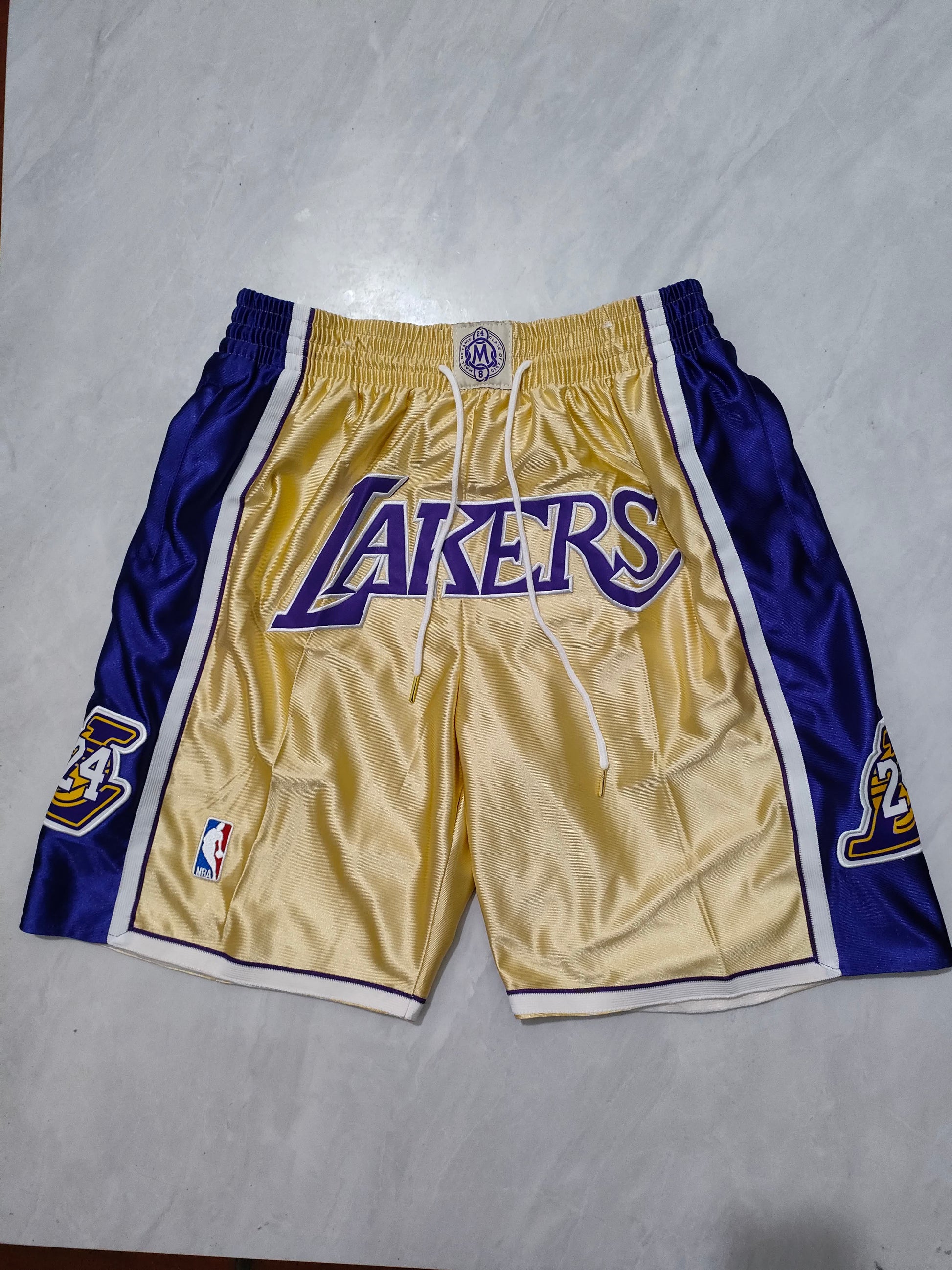 NBA Lakers Kobe Golden Hall of Fame Pocket Shorts