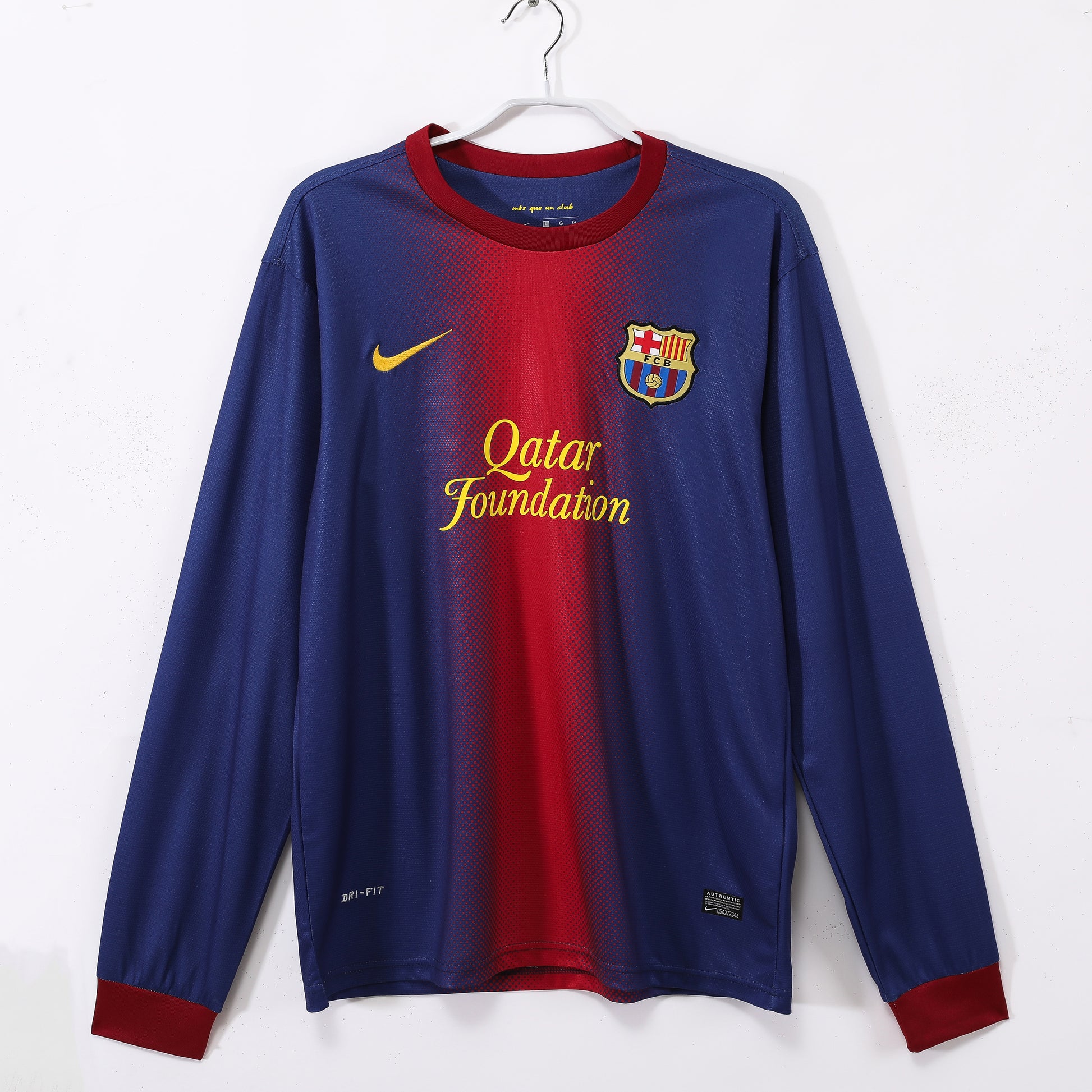Retro 2012/13 Barcelona home long-sleeved shirt S-XXL