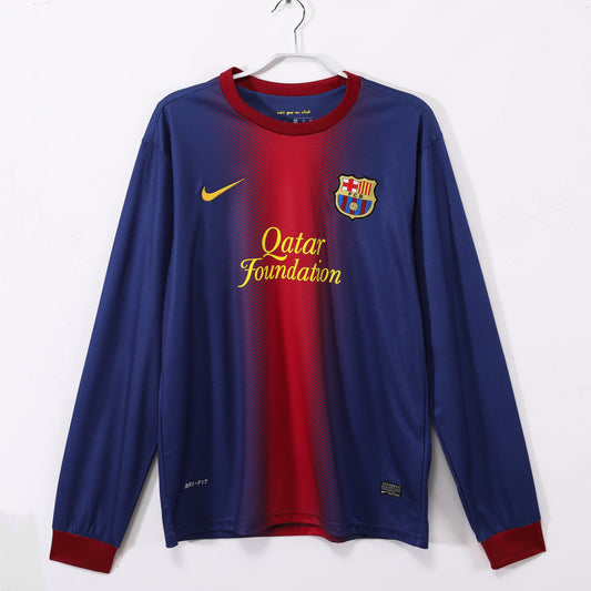 Retro 2012/13 Barcelona home long-sleeved shirt S-XXL