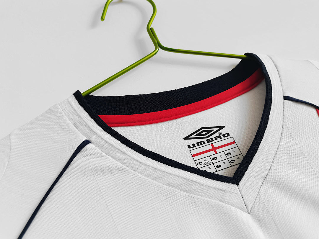 Retro 2002 England home long-sleeved shirt S-XXL7