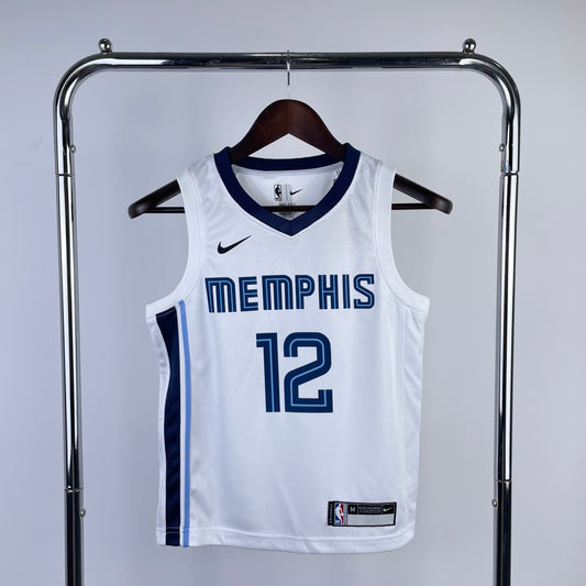 NBA Kids # Grizzlies White 12 Morant 10