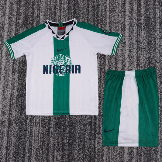 Retro Kids 1996 Nigeria away football shirt&amp;Size16-28