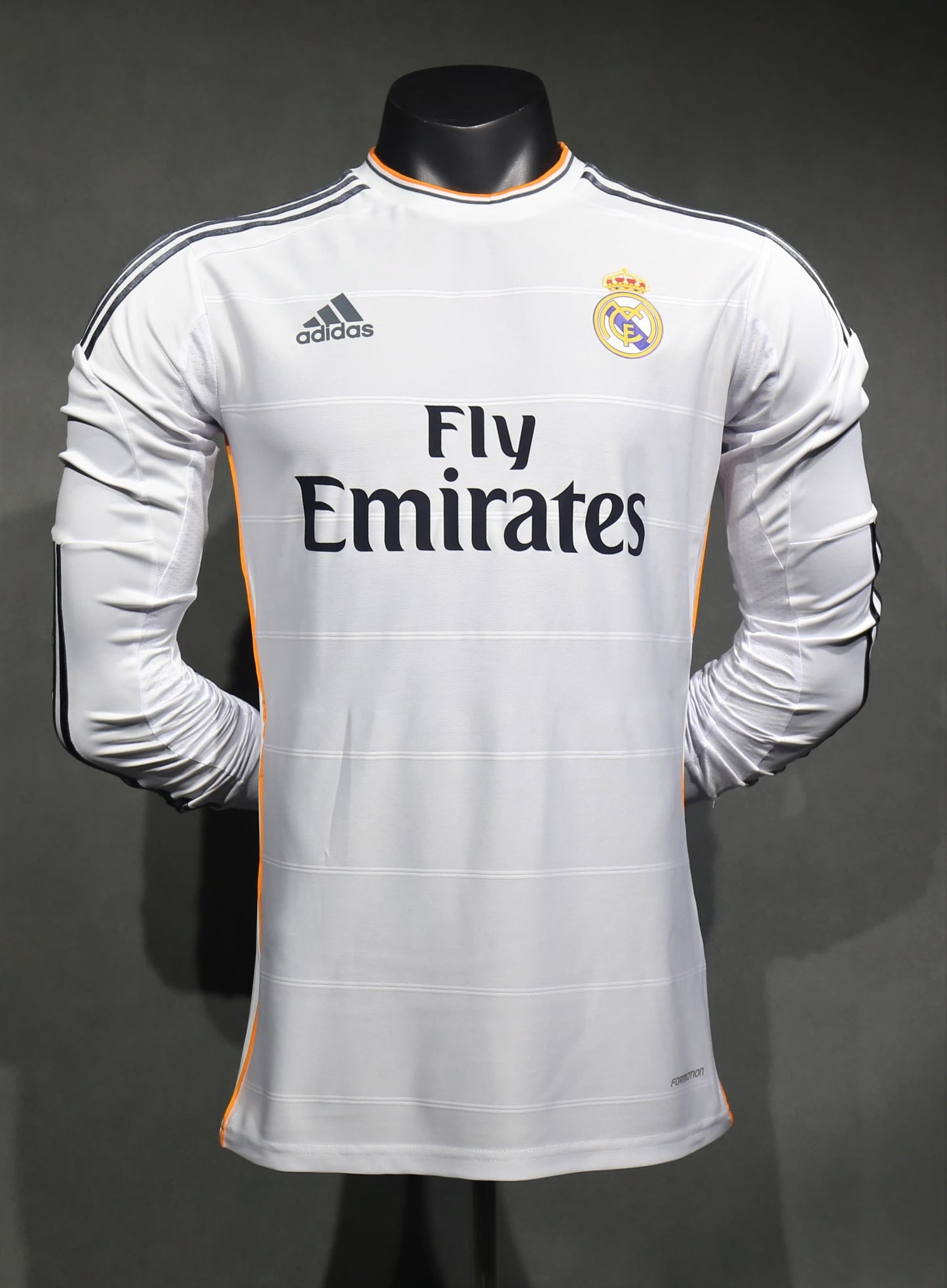 Retro 2013/14 Real Madrid Home Long Sleeve Player Edition S-3XL