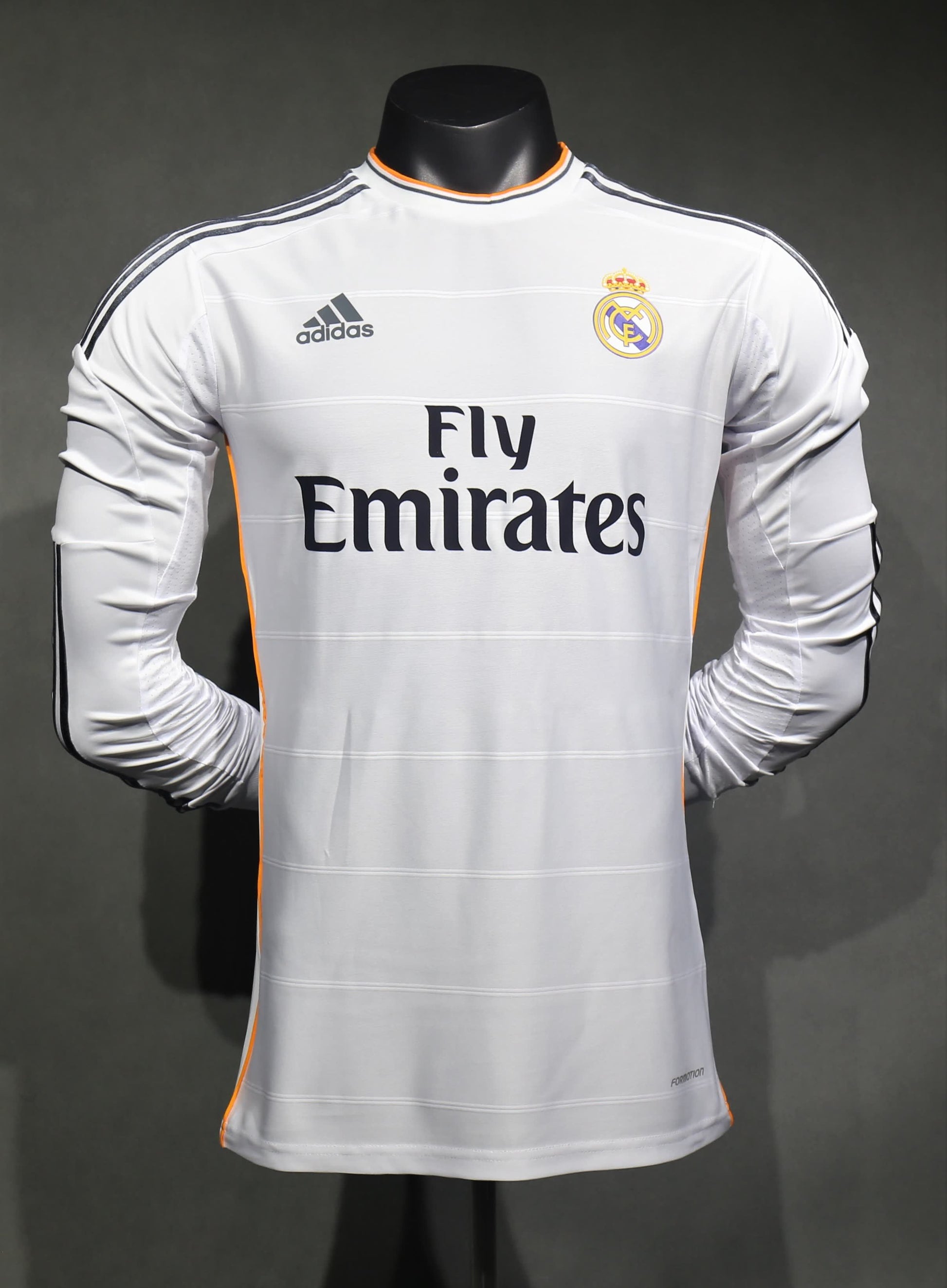 Retro 2013/14 Real Madrid Home Long Sleeve Player Edition S-3XL