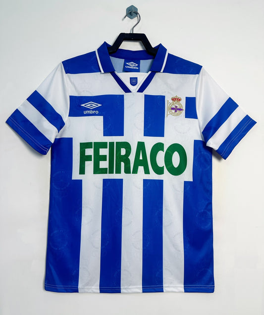 Retro 1994/95 Deportivo La Coruna home Yupoo Soccer Jerseys S-XXL