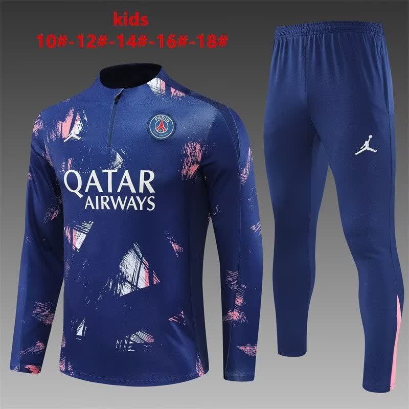 24/25 Kids # Jordan PSG Royal Blue Camouflage Size 10-18