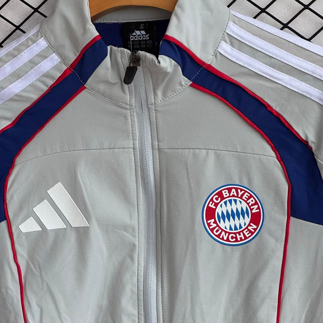 /26 Bayern Grey Windbreaker Set S-XXL3