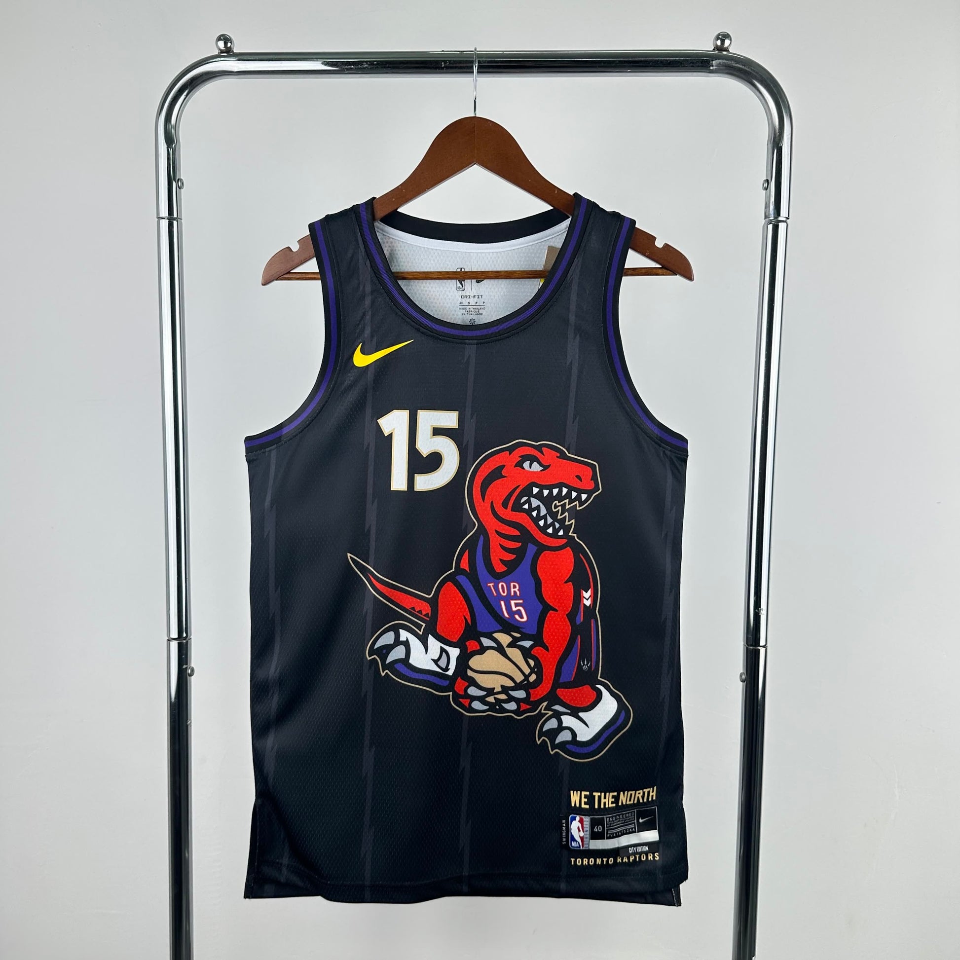 25th season Raptors City Edition 15 # Carter S-XXL