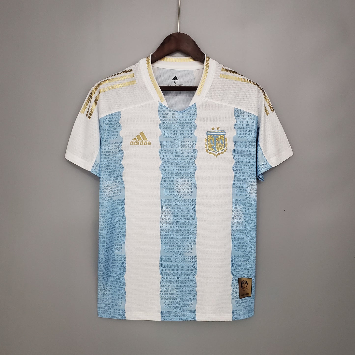 2021 Argentina Commemorative Edition White Blue S-XXL