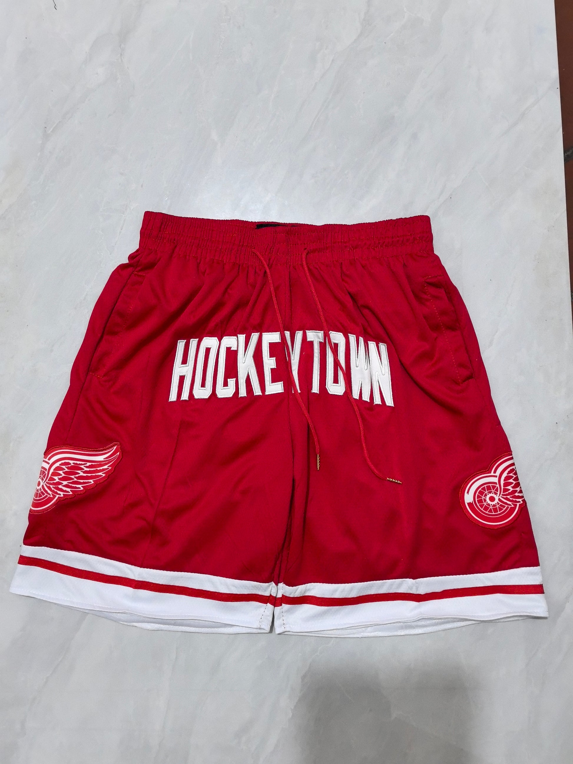 Detroit Red Wings Red Pocket NHL Shorts S-XXL