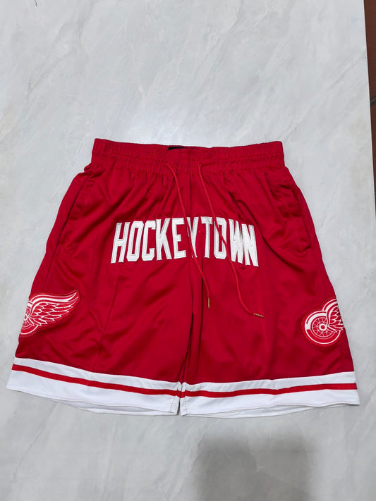 Detroit Red Wings Red Pocket NHL Shorts S-XXL