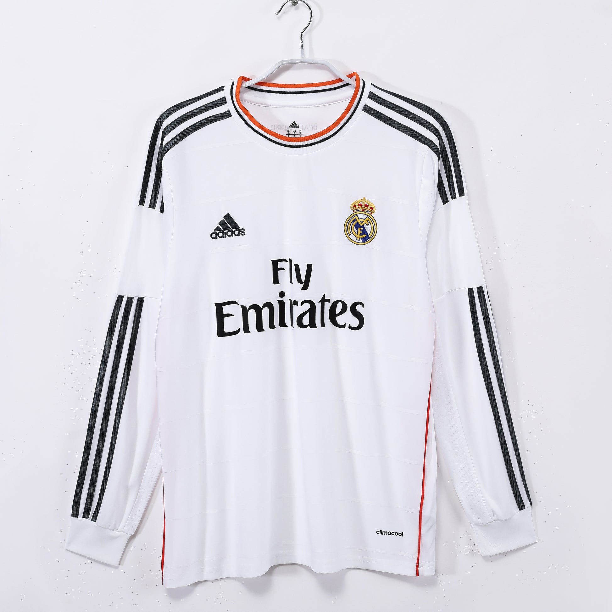 Retro 2013/14 Real Madrid home long-sleeved shirt S-XXL