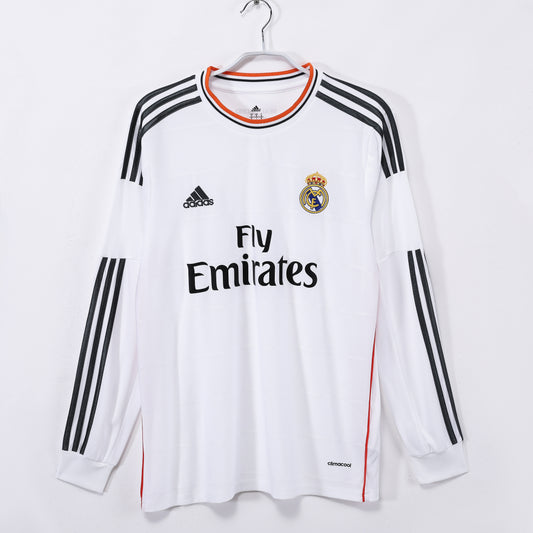 Retro 2013/14 Real Madrid home long-sleeved shirt S-XXL