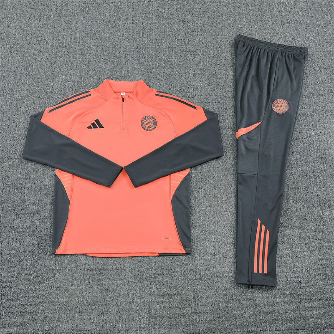 /26 Bayern Orange Half Pull Training Suit (Adults&amp;Kids)7
