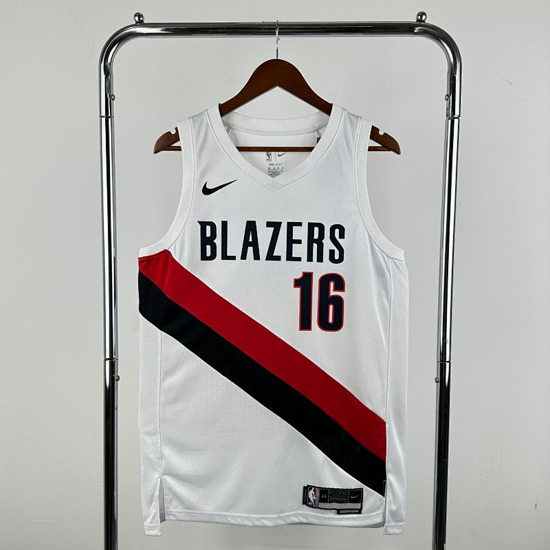 season Portland Trail Blazers home white 16 # Yang NBA jersey S-XXL4