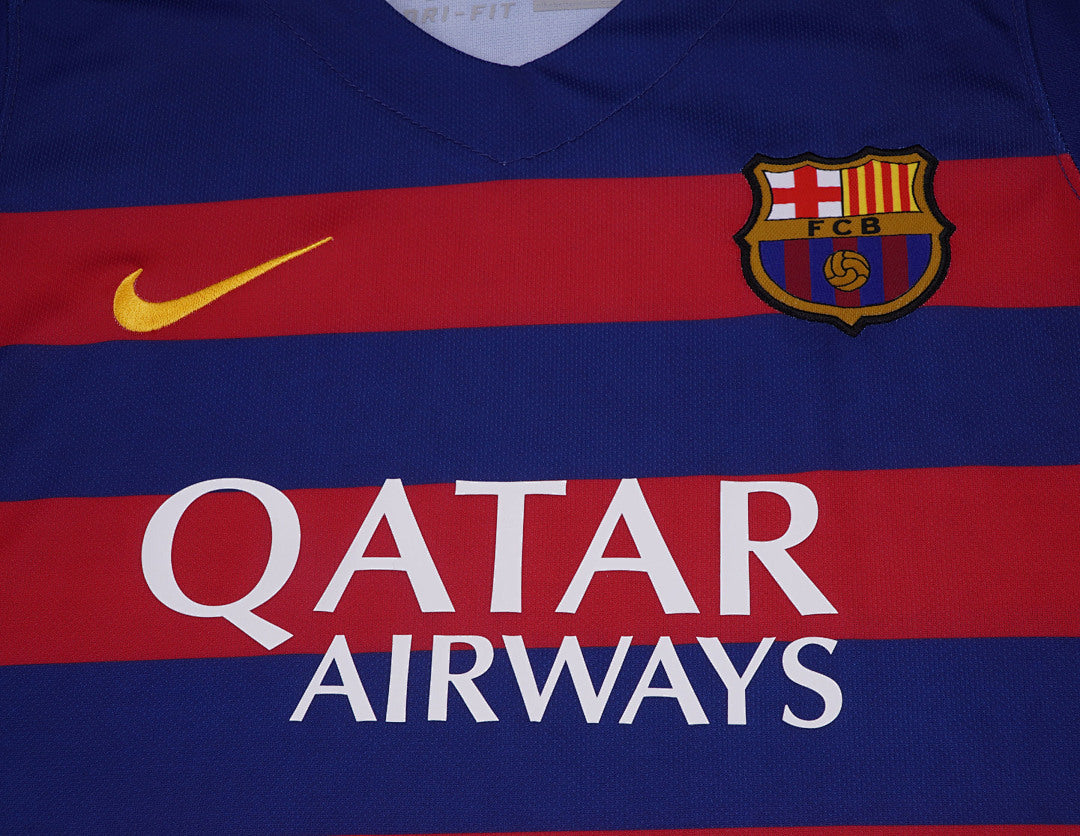 Retro Kids 2015/16 Barcelona Home Football Shirt&amp;Size16-287