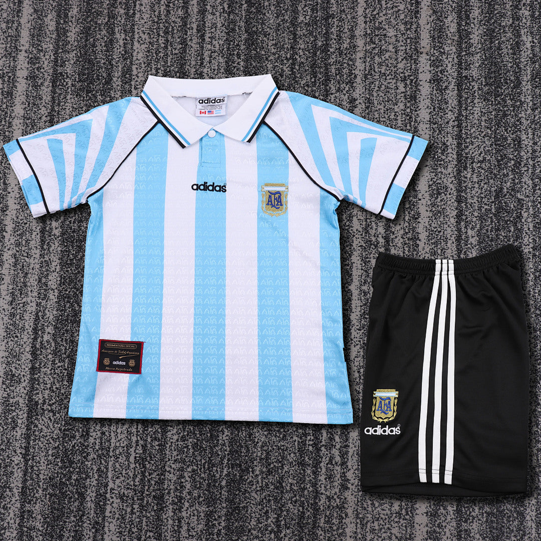 Retro Kids 1996/97 Argentina Home&amp;Size16-285